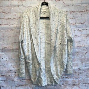 Aritzia Wilfred Diderot Sweater Open Cocoon Cardigan, Space Dye, Extra Small XS